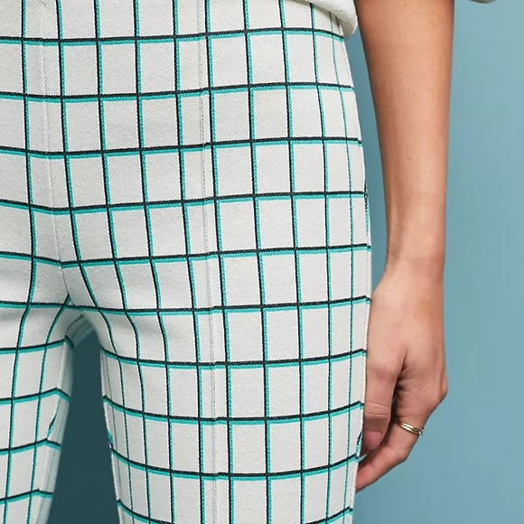 Anthropologie The Essential Crop Flare Plaid - Picture 3 of 13